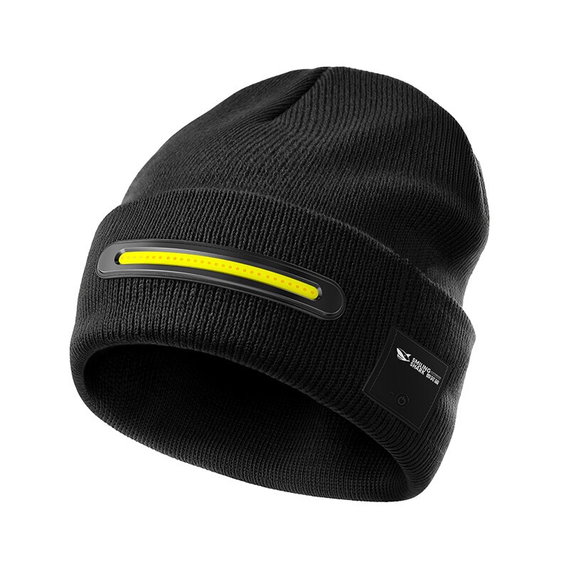 Smiling Shark's New Sensor Knitted Hat Lamp Lighting and Warmth All-In-One Outdoor Cycling Essential Headlamp Rechargeable Night Smiling Shark's New Sensor Knitted Hat Lamp Lighting and Warmth All-In-One Outdoor Cycling Essential Headlamp Rechargeable Night