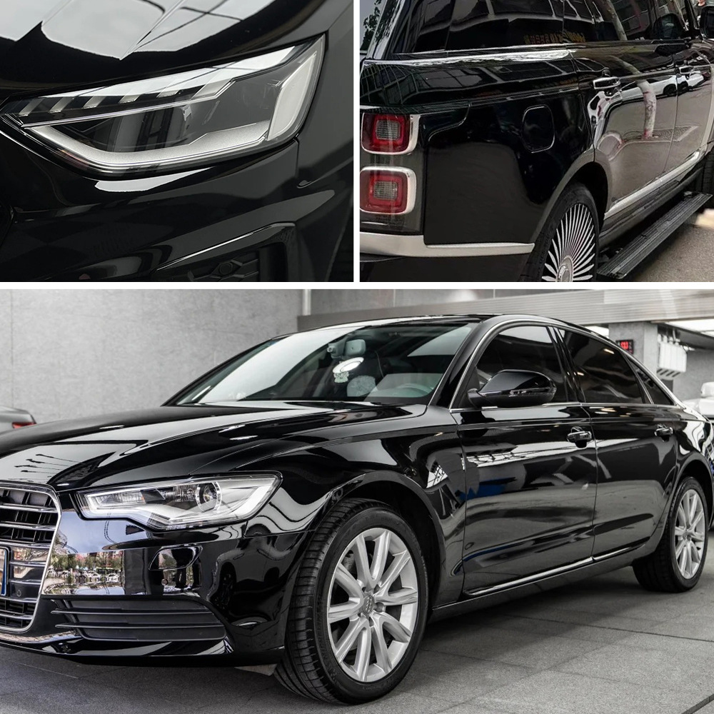 Glossy Black Color-Changing Film Pet Piano Black Film for Car Body, Full Car Sunroof, Roof Film, Car Cover Protective Film, Factory Direct Sales