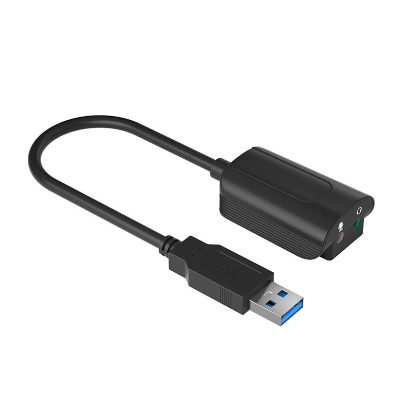 USB2.0 7.1 Sound card is suitable for computer gaming machine TV projector external sound card