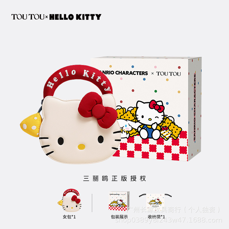 TOUTOU ハローキティ ファッションバッグ 2025 新しい多用途 kt ハローキティ かわいい ミニバッグ 誕生日プレゼント|undefined
