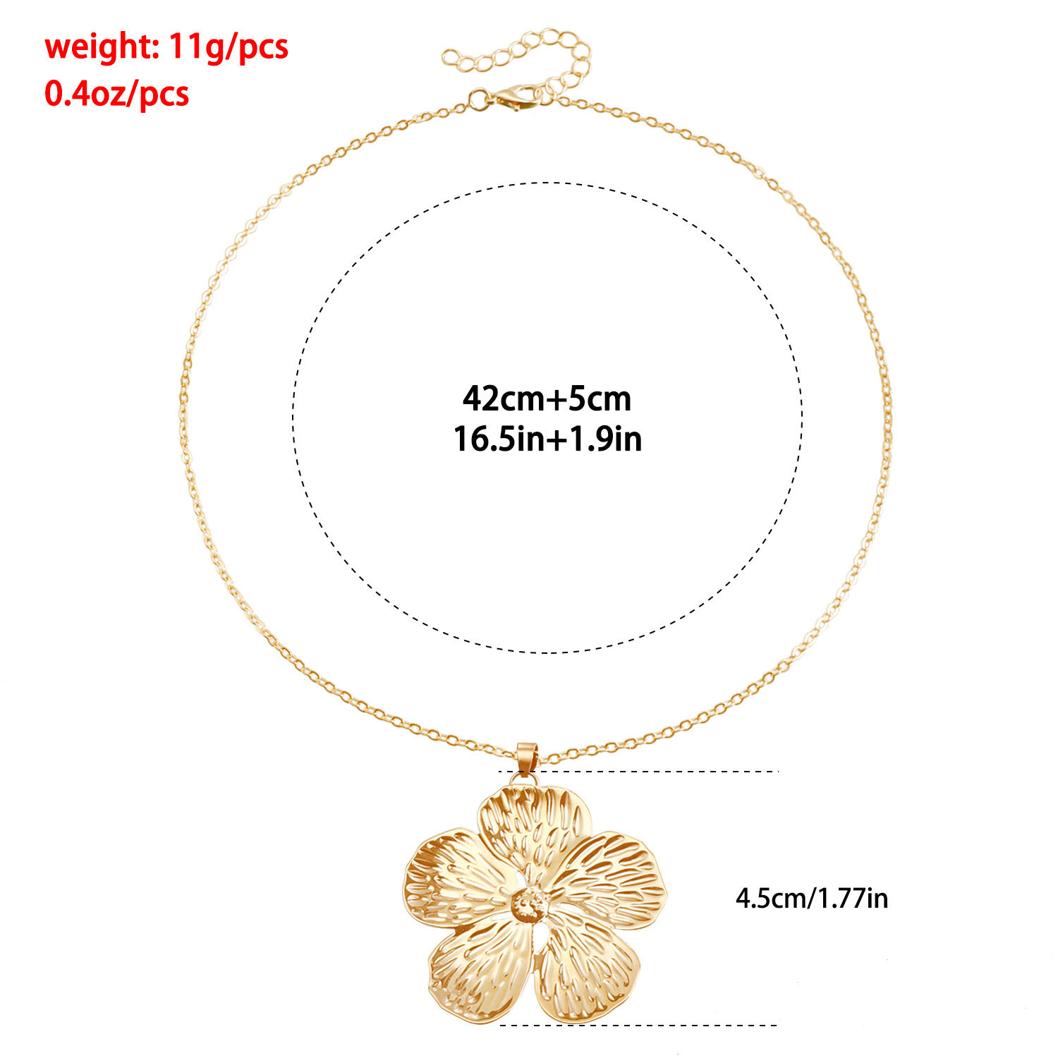 10g Weight Jewelry Set Classification 1 Set Quantity Casual Occasion Alloy Material Flower Pattern Women's Gender Plating Design Simple Style Style Simple Style Flower Alloy Plating Women's Jewelry Set 无
