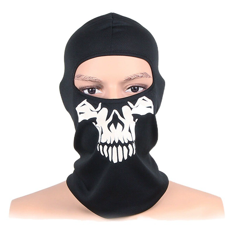 Зимняя езда тактическая маска призрака головной убор тюлень маска черепа ветрозащитный теплый воротник для верховой езды