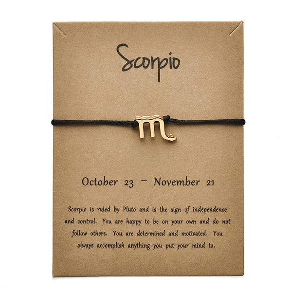 Scorpio black gold bracelet