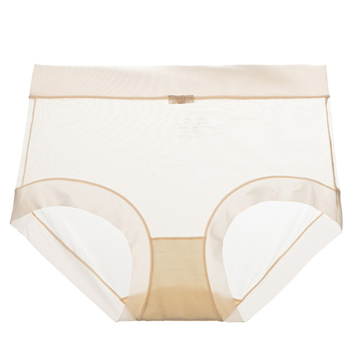 Facial mask underwear, Japanese sweet girl, naked and comfortable, ice silk butt lift, sexy seamless mid-waist underwear, female factory batch