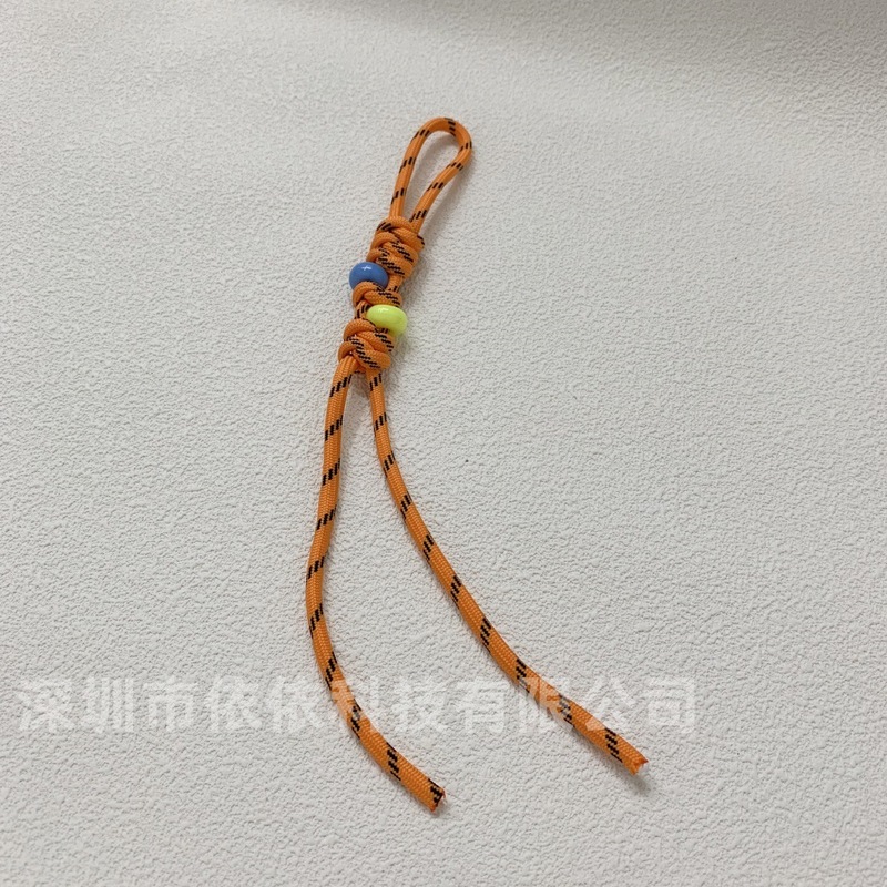 miu系彩色包包编绳挂件时尚车钥匙扣挂饰金刚结手工彩珠编织挂绳|undefined