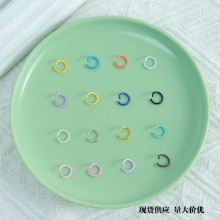 ��ɫ�\�Ͻ�8mm10mm�_��Ȧdiy耳׿��Ʒ����FȦ�B�ӭh�F؛���l
