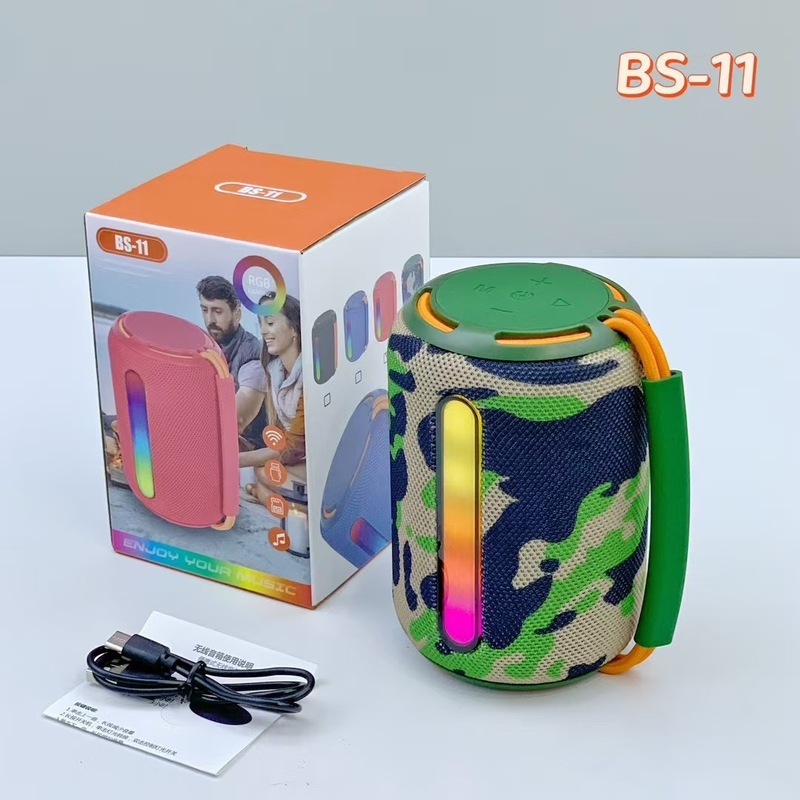 跨境爆款BS11蓝牙音箱户外手提低音炮便携式迷你插卡布艺小音响|undefined