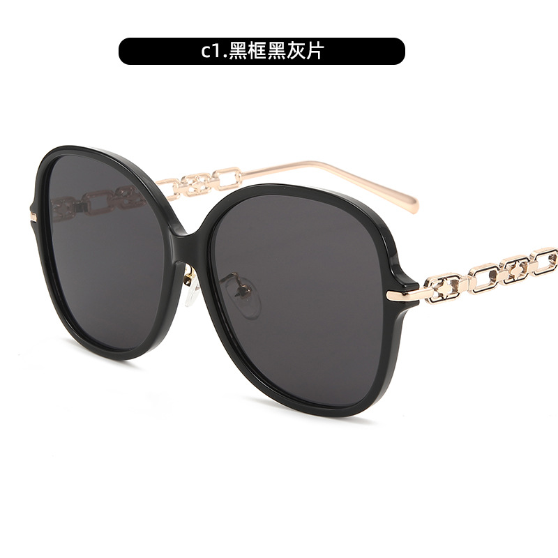 Gafas de sol de montura grande retro europeas y americanas