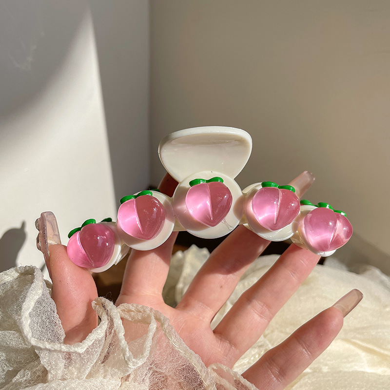 Celebridad de Internet 2024 Nueva horquilla pequeño clip de tiburón grano clip de cabeza de bola baja