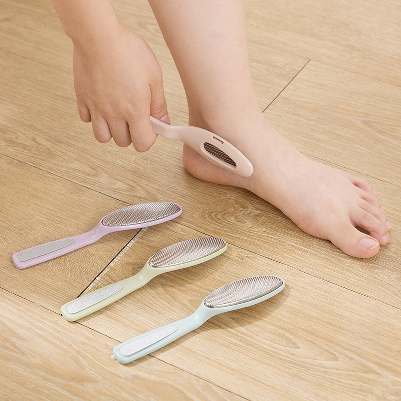 Stainless steel foot grinder, single foot file, foot care, exfoliating dead skin, aging horny foot skin, rubbing foot stone