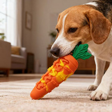 新品宠物发声玩具咬不烂狗玩具自嗨解闷狗狗磨牙耐咬硅胶胡萝卜