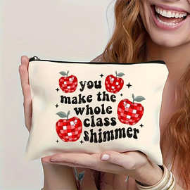 跨境热卖苹果化妆包，厂家供货，diy制定图片文字，旅行洗漱包