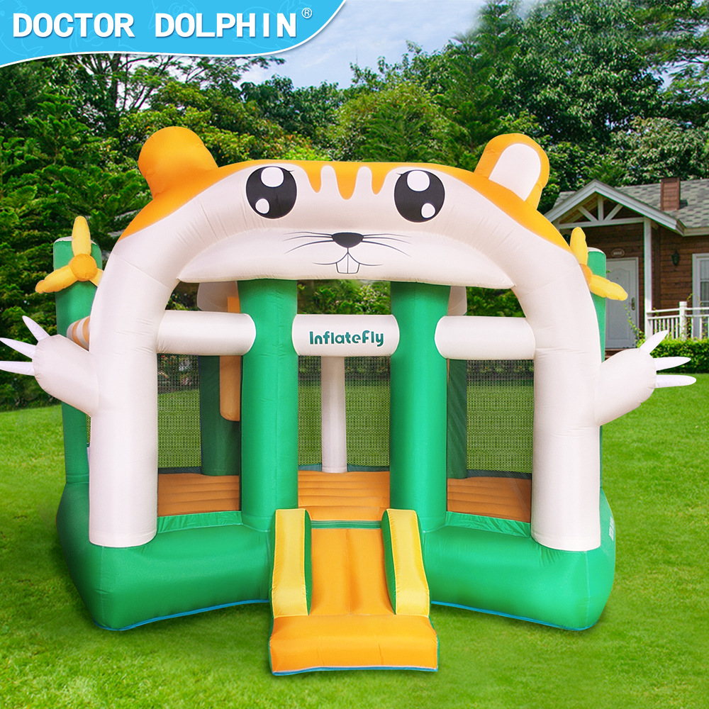 Doctor Dolphin | Castillo para niños pequeño castillo doméstico castillo inflable para niños combinación de toboganes inflables castillo interior