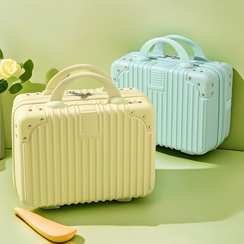Customized Mini Suitcase 14inch Cosmetic Case Small Suitcase Souvenir Small Boarding Password Box Travel Case