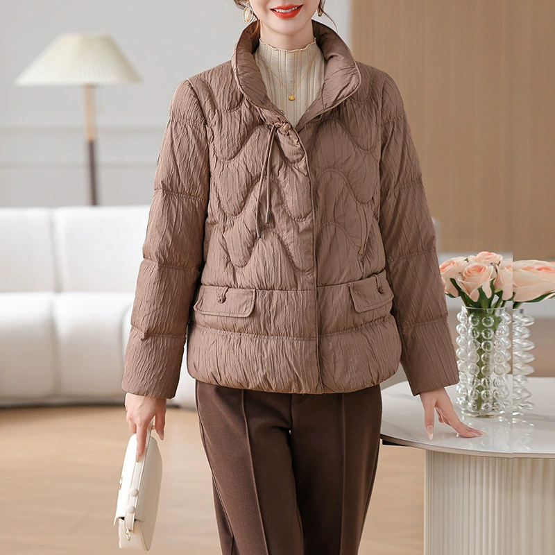 Мама пуховик женский 2024 новый модный благородный миссис пуховое пальто Hanyu женская одежда HED88177