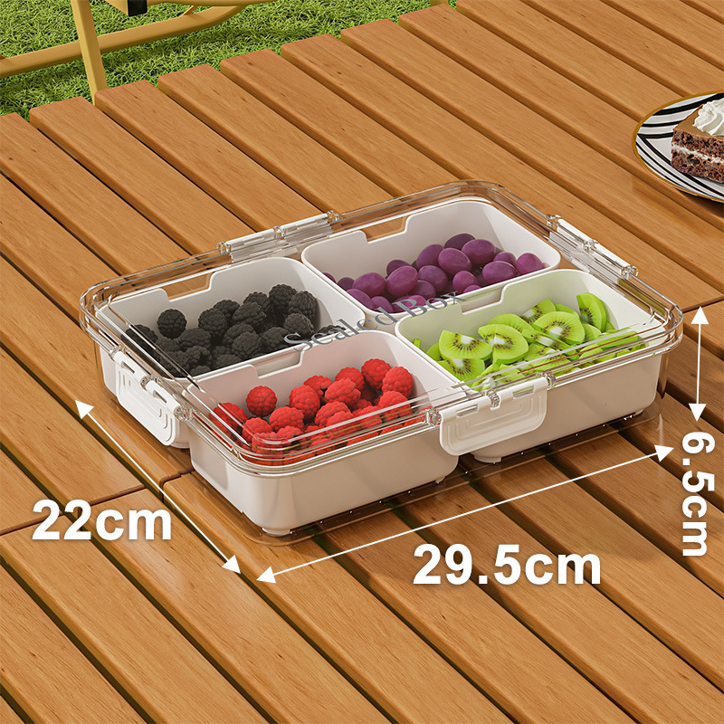 Caja de almacenamiento al aire libre camping de primavera picnic pequeño refrigerador móvil caja de frutas portátil caja de comida caja de almacenamiento
