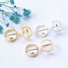 ��ɫ18K�����ִ������A�U�����ǰ���ȦDIY�ֹ������Ʒ������l