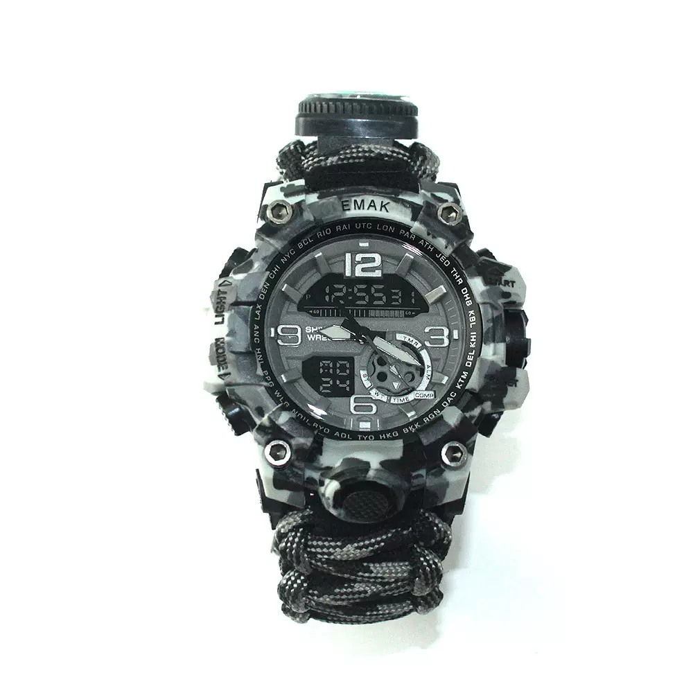 跨境专供登山表男款 户外运动指南针温度计多功能电子表现货批发