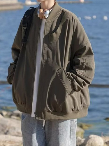 Men's Spring and Autumn New Pilot American Streetwear Workwear Retro Trend Brand Baseball Jacket Men's Outerwear Men's Clothing