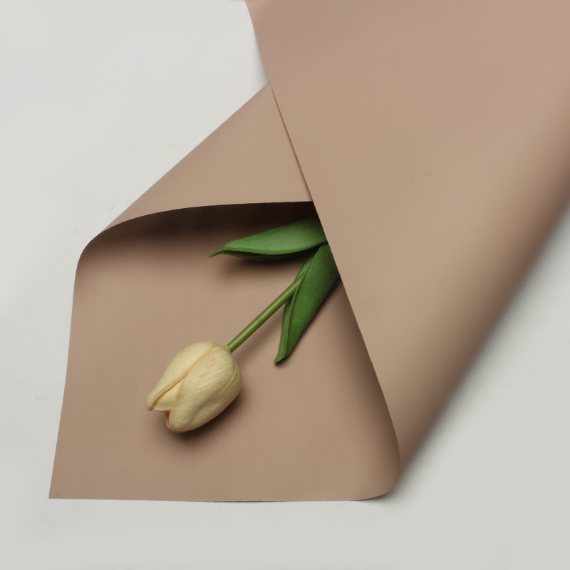 Huaxi Color sólido de doble cara Papel Ouya Material de embalaje de flores al por mayor Floristería Paquete de flores Material de flores Papel de embalaje de ramo