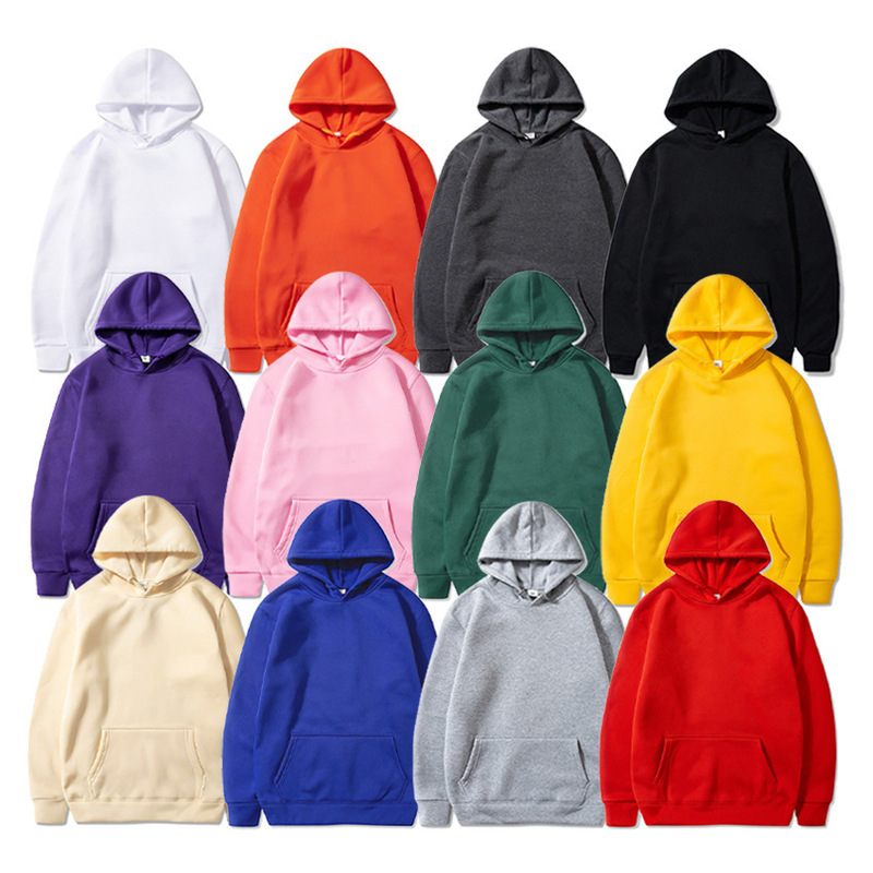 2025 New Autumn and Winter Pure Color Hooded Sweatshirts for Men and Women, American High-End Versatile Niche Loose Tops, Trendy Hoodies