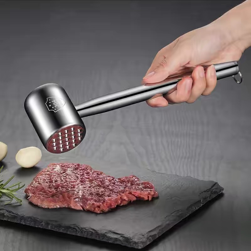 Steak Hammer, Meat Tenderizer Hammer, 316L Stainless Steel Meat Hammer, Steak Tool, Pork Chop Meat Tenderizing Hammer, Meat Tenderizing Magic Tool