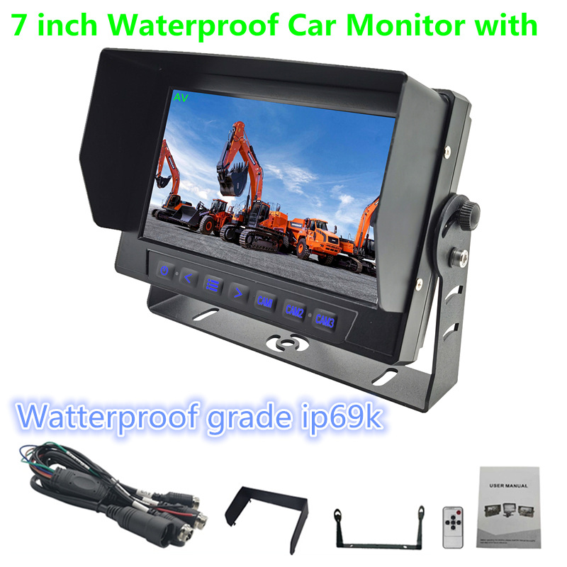 방수 IP69K 자동차 디스플레이 7 인치 자동차 지게차 엔지니어링 차량 냉장 저장 특수 자동차 광산 트럭 지게차