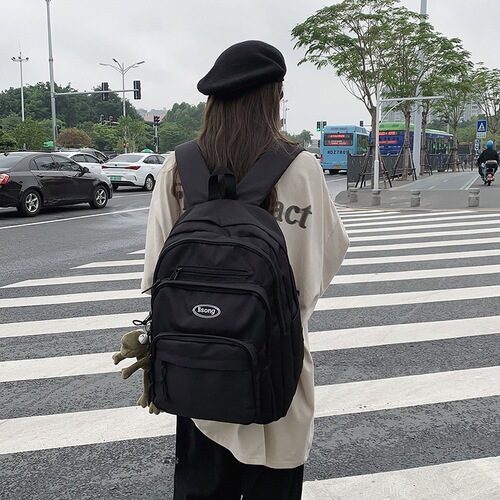 Women's New Large Capacity Student Backpack Korean Style Casual High School College Dual Shoulder Backpack Wholesale