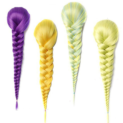 Wig ponytail European and American African braided ponytail drawstring fishbone twisted twist pigtail hair