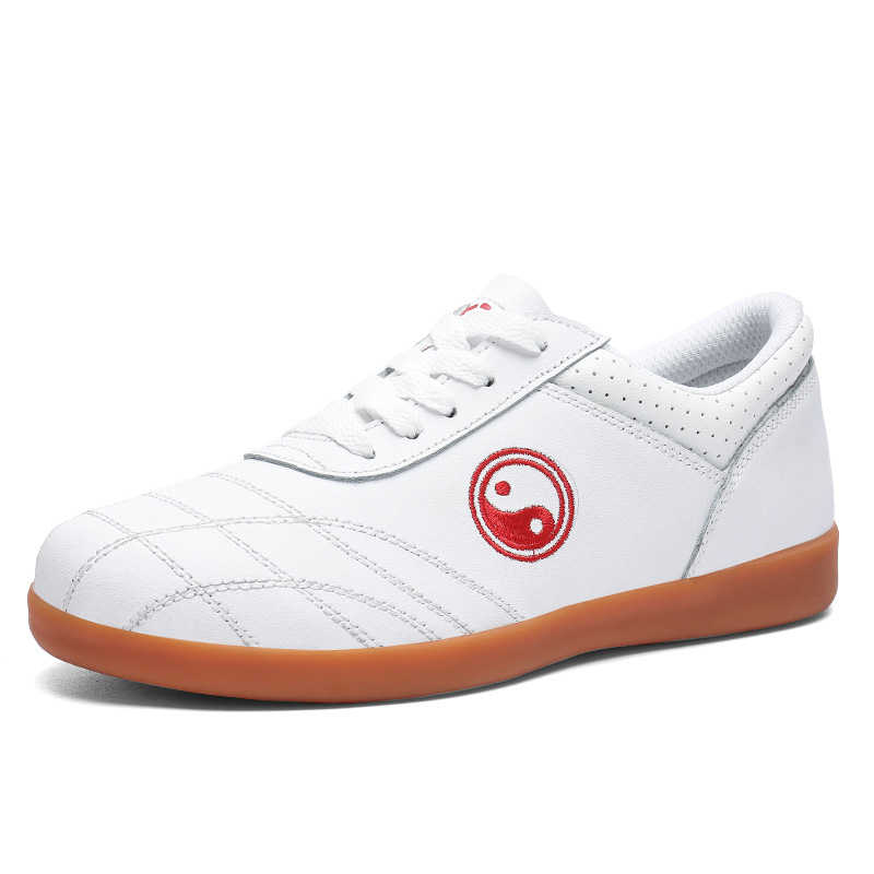 First-Layer Cowhide New Tai Chi Shoes for Men and Women, Tendon-Soled Martial Arts Tai Chi Special Practice Shoes, Non-Slip Foreign Trade Wholesale