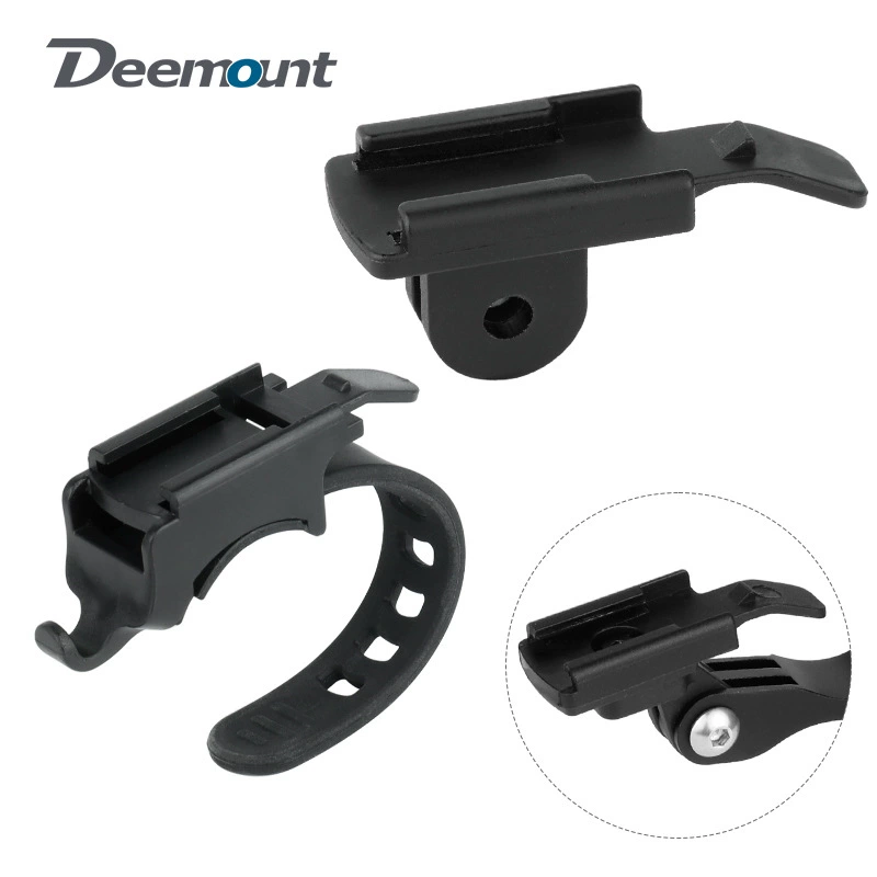 Highway vehicle flashlight bracket front light bottom seat clamping buckle is suitable for black bird/Locke god fire GOPRO interface