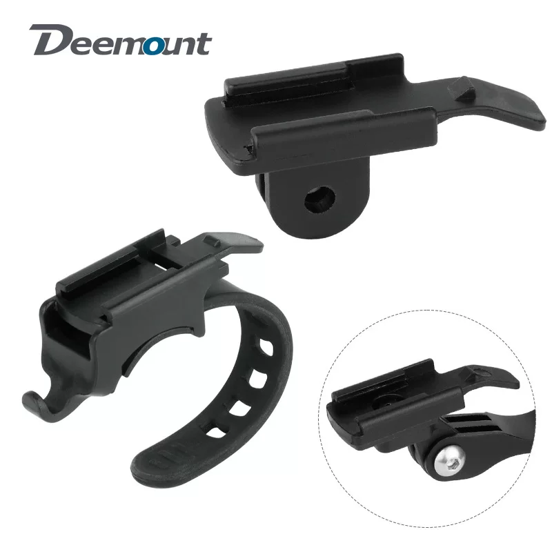 Highway vehicle flashlight bracket front light bottom seat clamping buckle is suitable for black bird/Locke god fire GOPRO interface
