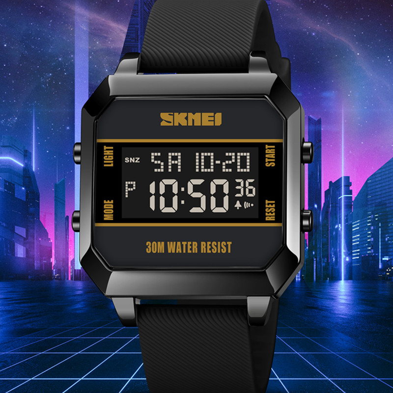 SKMEI comercio exterior venta caliente de los hombres LED reloj electrónico multifunción impermeable cuenta atrás reloj deportivo hombres