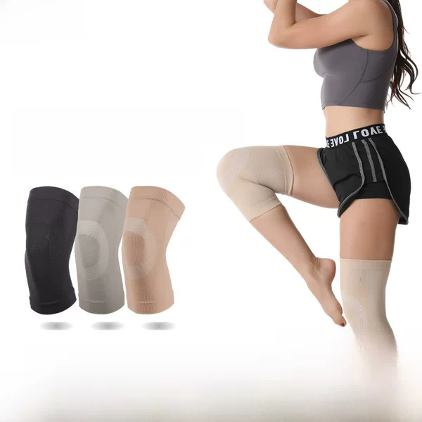 Autumn and winter warm knee pads men's and women's air-conditioned room old cold legs short elastic knee pads outdoor basketball football knee pads