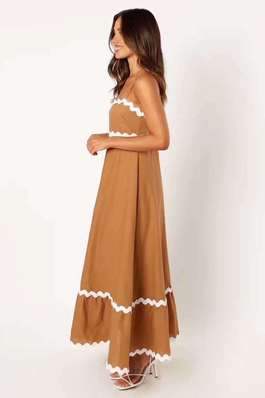 满天星辰 抹胸吊带花边连衣裙 Starry Sky Lace Trim Strapless Spaghetti Strap Dress main image 0