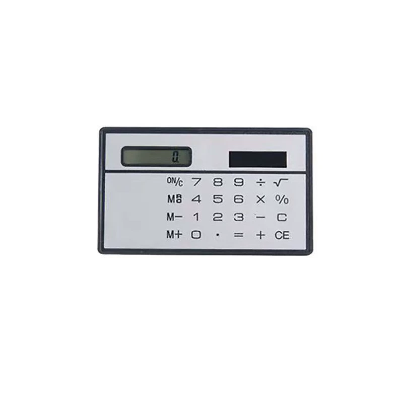 Card thin calculator computer portable solar calculator learning office supplies