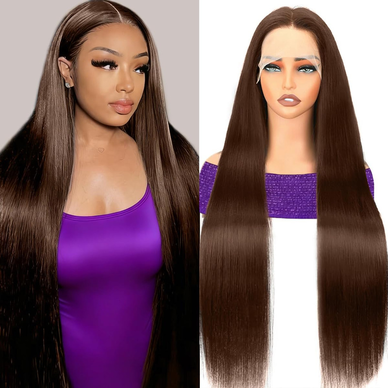 Brown Lace Front Wigs Human Hair Amazon New Product Wig for Women with Long Straight Hair Brown Lace Front Wigs Human Hair Amazon New Product Wig for Women with Long Straight Hair