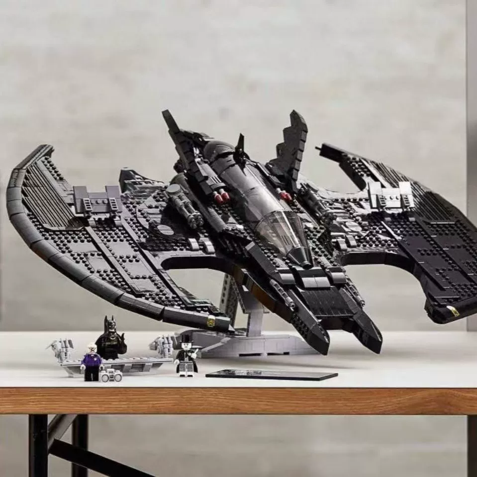 Кросс-бордер совместим с LEGO 76161 супергеройская серия 1989 Батвинг истребитель собранная модель строительного блока