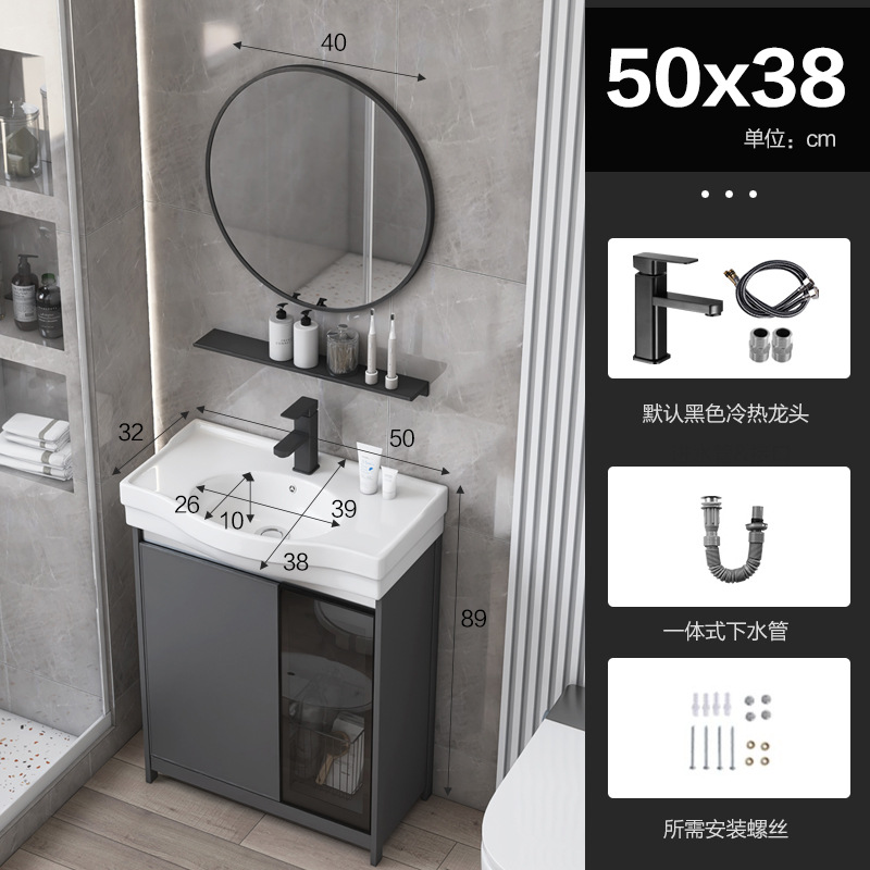 Puerta de vidrio tipo piso espacio gabinete de baño de aluminio balcón gabinete lavabo vertical pequeño tipo lavabo piscina