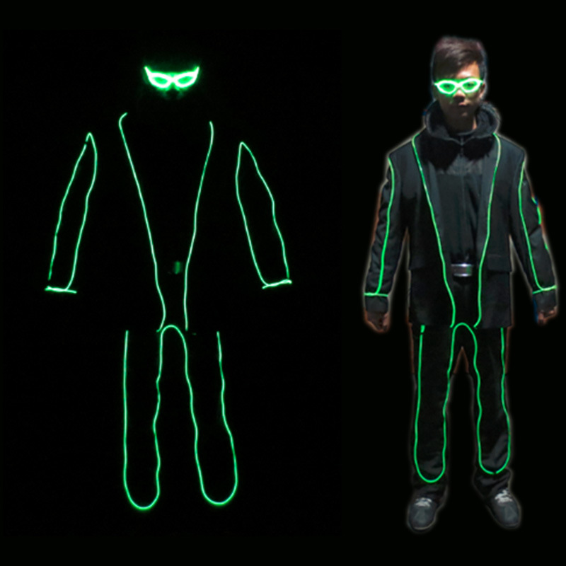 Escenario led ropa luminosa simple espectáculo de talentos ropa de actuación fluorescente bar luminoso espectáculo de discoteca accesorios de actuación
