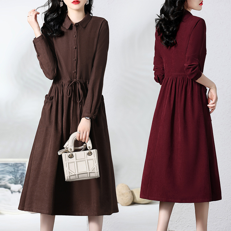 Dress for Women 2024 New Spring & Fall Long-Sleeved Lady Brand Mother Classy Exquisite Western Style Middle-Aged Skirt Dress for Women 2024 New Spring & Fall Long-Sleeved Lady Brand Mother Classy Exquisite Western Style Middle-Aged Skirt