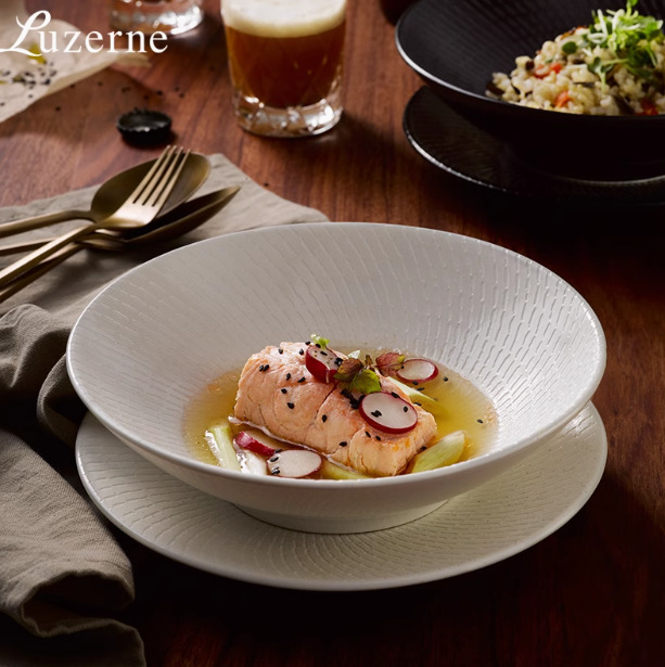 Luzerne Ceramic Dehua White Porcelain Underglaze Color Tableware Japanese Style Bowls and Plates Western Salad Plates Exquisite Japanese Style Luzerne Ceramic Dehua White Porcelain Underglaze Color Tableware Japanese Style Bowls and Plates Western Salad Plates Exquisite Japanese Style