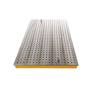 Cast Iron Steel Three-Dimensional Flexible Welding Platform Tooling Fixture 3D Porous Positioning Riveting and Welding Flat Robot Workbench