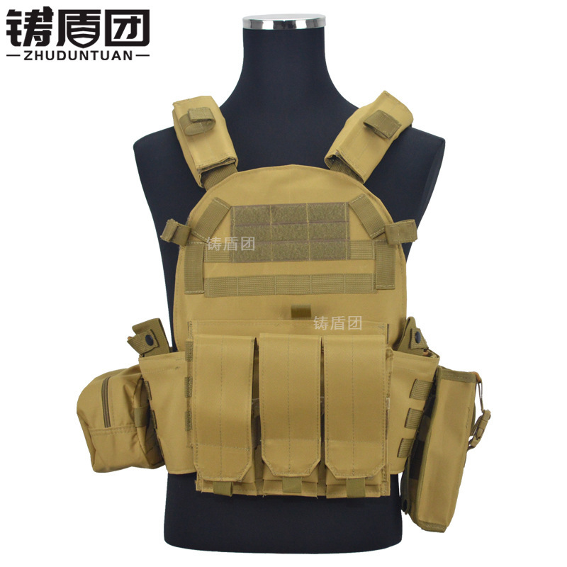 Foreign Trade Popular 6094 Tactical Vest Combination Mount Wear-Resistant Outdoor Combat Field Training Protective Vest Equipment