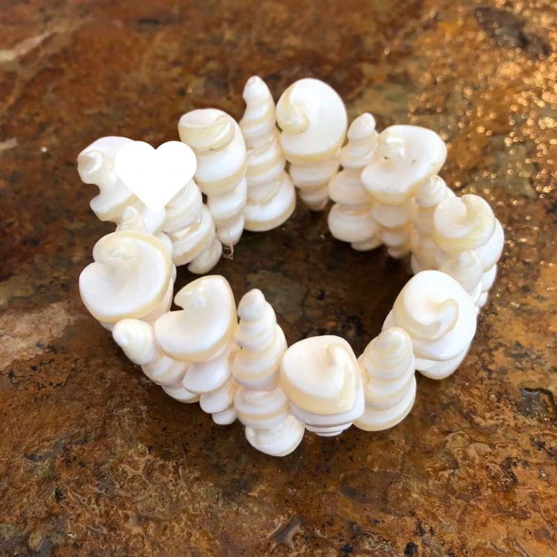 Conchas naturales conchas pulseras collares diy fresco versátil joyería correa de mano tienda artesanía característica fuente