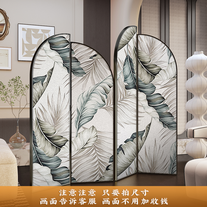 预售#铝合金金属 法式北欧轻奢屏风隔断KTV会所客厅酒店入户门装|undefined