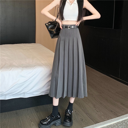 T-shirt jacket JK uniform shirt A-line mini skirt dress pleated skirt women autumn winter spring summer two-piece set dress