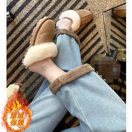 孕妇牛仔裤子冬季加绒加厚外穿韩版直筒裤百搭显瘦阔腿裤窄版长裤