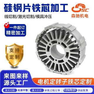电机定转子铁芯加工 电子电器铁芯冲压 高精度硅钢铁芯深加工定制
