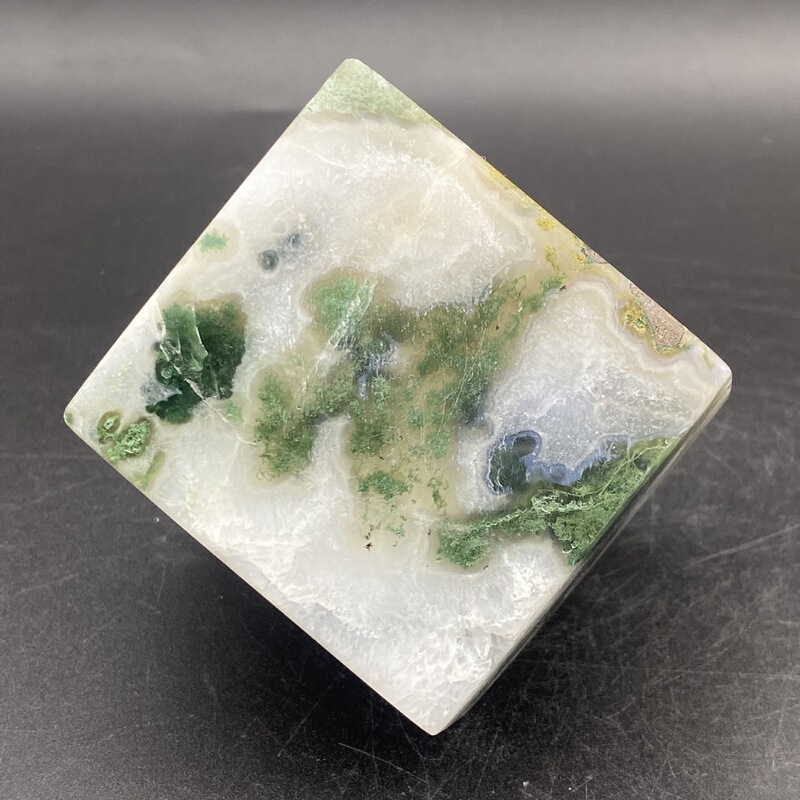 天然水晶摆件水草玛瑙魔方小摆件桌面摆件手工雕刻件装饰摆件 图 2